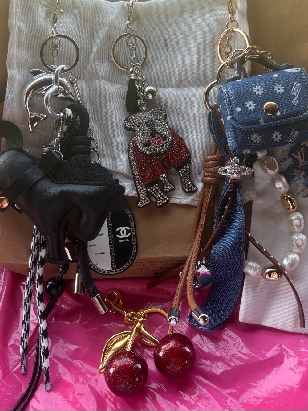 πBag Charms (Fashion Only) Charms, Keychains and One Bag Chain!π